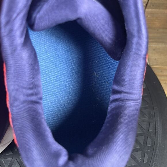 Mizuno Running Shoes Womens 8.5 Wave Sky Sneakers Red Knit Road Training Workout - Picture 6 of 10